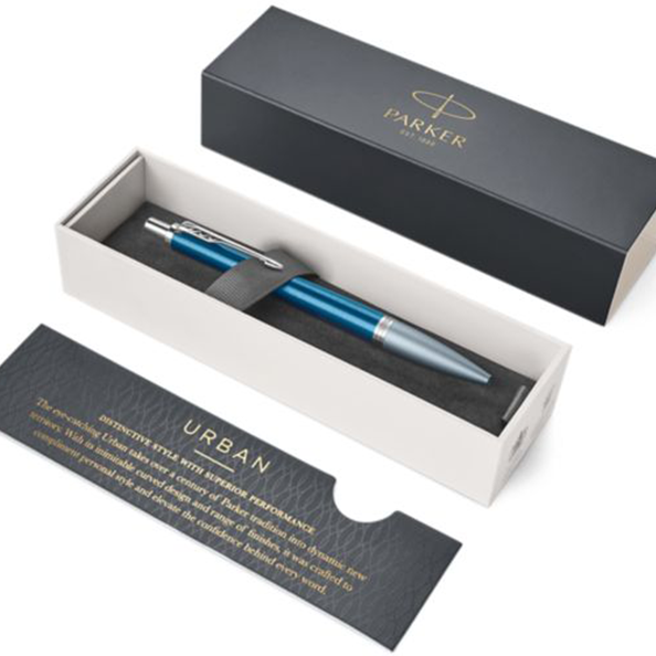Ручка шариковая "Паркер Урбан Премиум  Дэ Ка Блю", линия письма – средняя, цвет чернил – синий